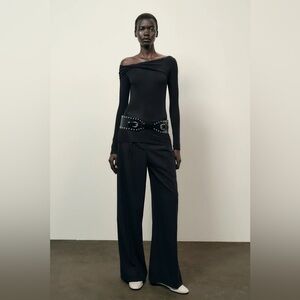 Zara Black Asymmetric Shirt size M